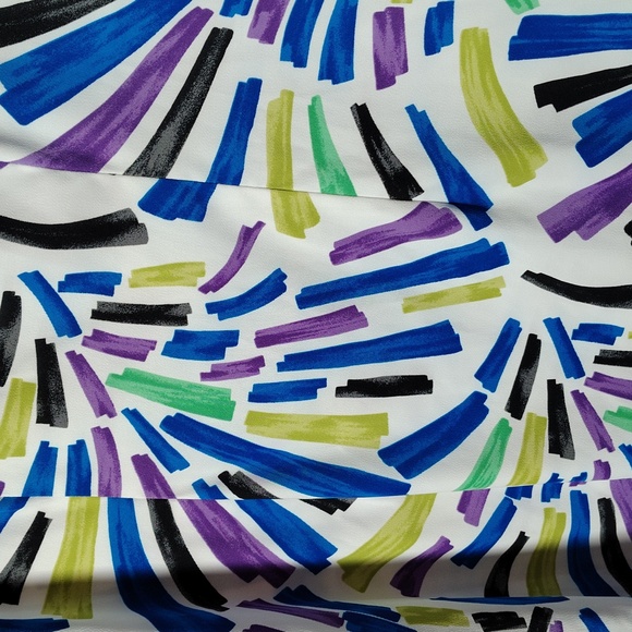 AGB Dress Bright Multi Color Splash Sleeveless Dress Size 14 - Picture 4 of 7